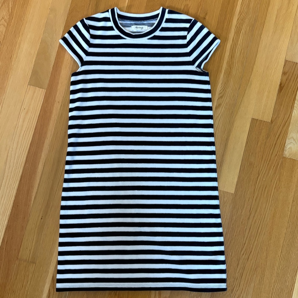 🔶 Madewell Navy and White Mini Dress 🔶 - Picture 4 of 7